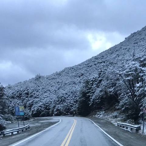 Ruta Nacional 3 hacia el cerro Castor